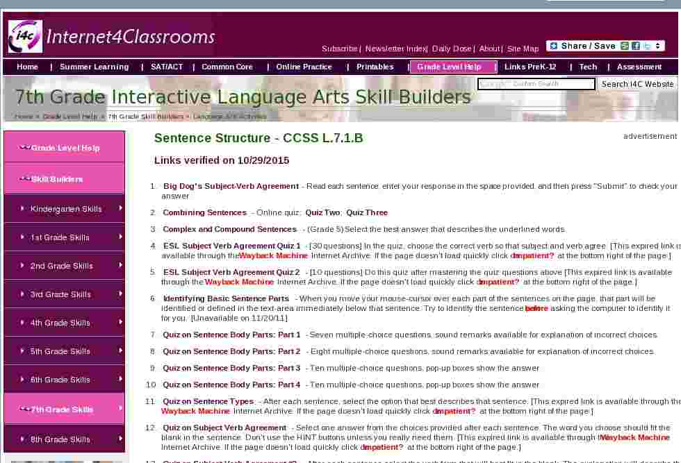 seventh-grade-language-skill-builders-sentence-structure