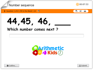 First Grade Interactive Math Skills - Missing Terms