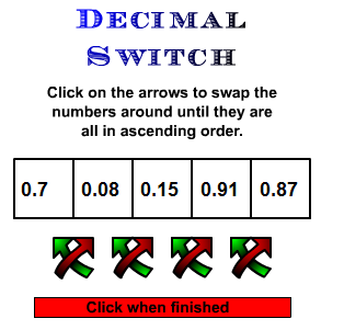 Fifth Grade Interactive Math Skills - Comparing Numbers