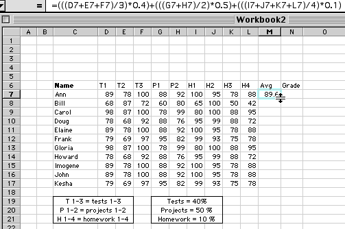 Gpa Calculator Excel Template from www.internet4classrooms.com