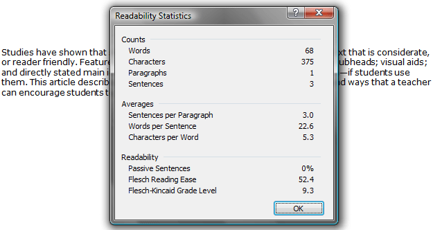 How To Check Reading Level In Word Buildingrelationship21