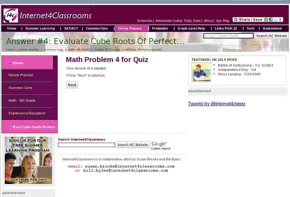 Cube roots common core algebra 1 homework image