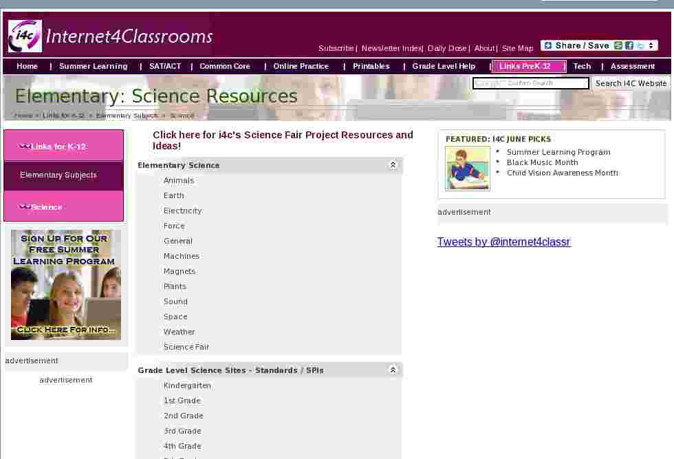 Science Resources For Elementary Teachers