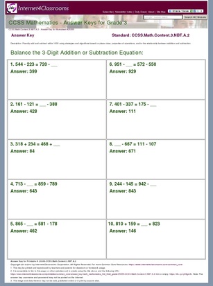 Answer Key Download - Worksheet #25355. CCSS.Math.Content.3 ...