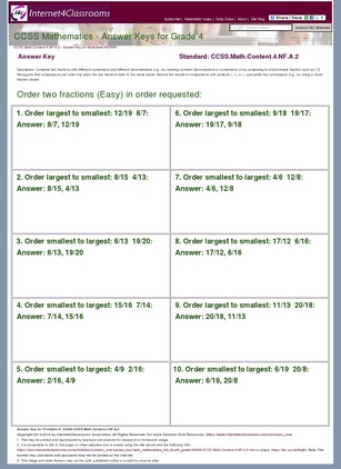 Answer Key Download - Worksheet #33888. CCSS.Math.Content ...