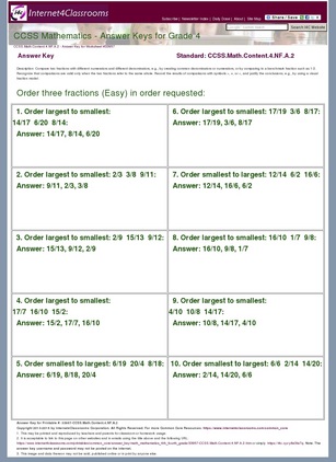 Answer Key Download - Worksheet #33957. CCSS.Math.Content ...