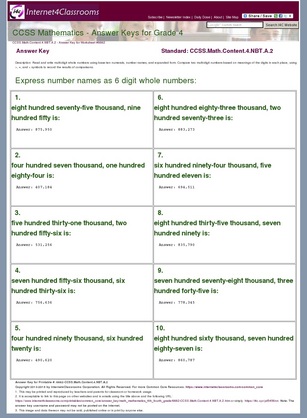 Answer Key Download - Worksheet #6662. CCSS.Math.Content.4 ...