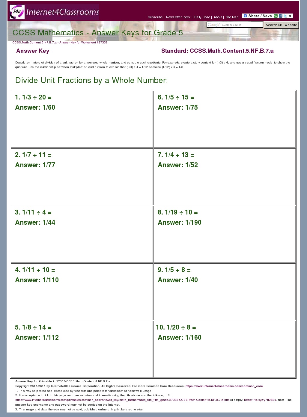 answer key download worksheet 27333 ccssmathcontent