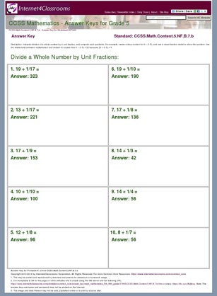Answer Key Download - Worksheet #27443. CCSS.Math.Content.5 ...