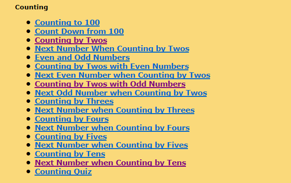 Second Grade Math help for standardized tests, games, counting, skip  counting