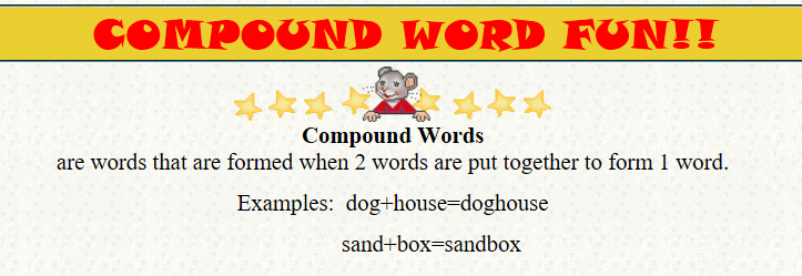 Compound Words Second (2nd) Grade Skill Builders Language Arts at I4C