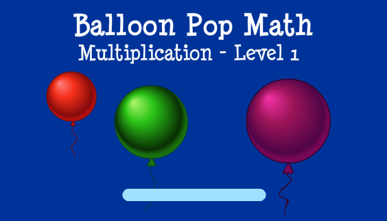 Resultado de imagen de BALLOON POP GAME MULTIPLICATION