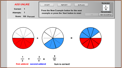 Seventh Grade Interactive Math Skills - Fractions