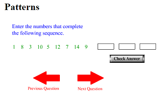 Seventh Grade Interactive Math Skills - Patterns