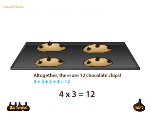 Fourth Grade Interactive Math Skills - Multiplication