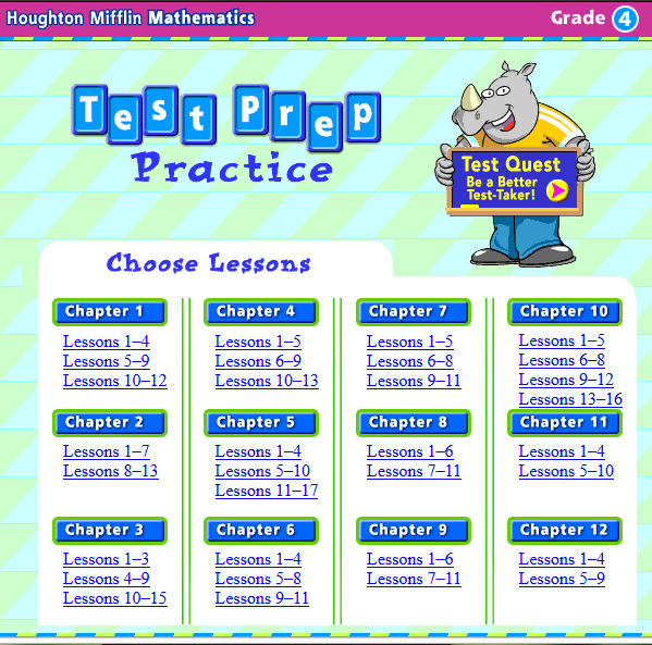 Fourth Grade Interactive Math Skills - Mathematics Review