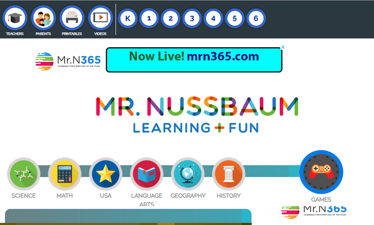 Mr. Nussbaum - Educational Games, Activities, Resources for Kids