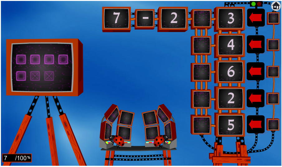 First Grade Interactive Math Skills - Subtracting