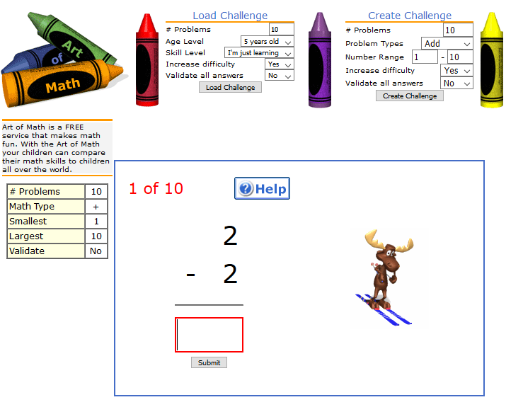 First Grade Interactive Math Skills - Subtracting