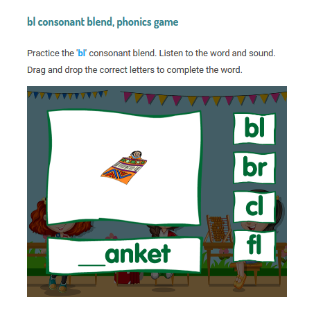 Games for Kids to begin Blending Online - SplashLearn